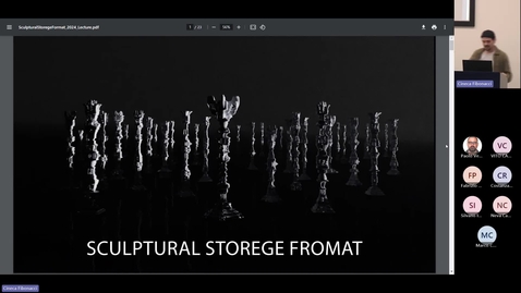 Miniatura per la voce Sculptural storage format